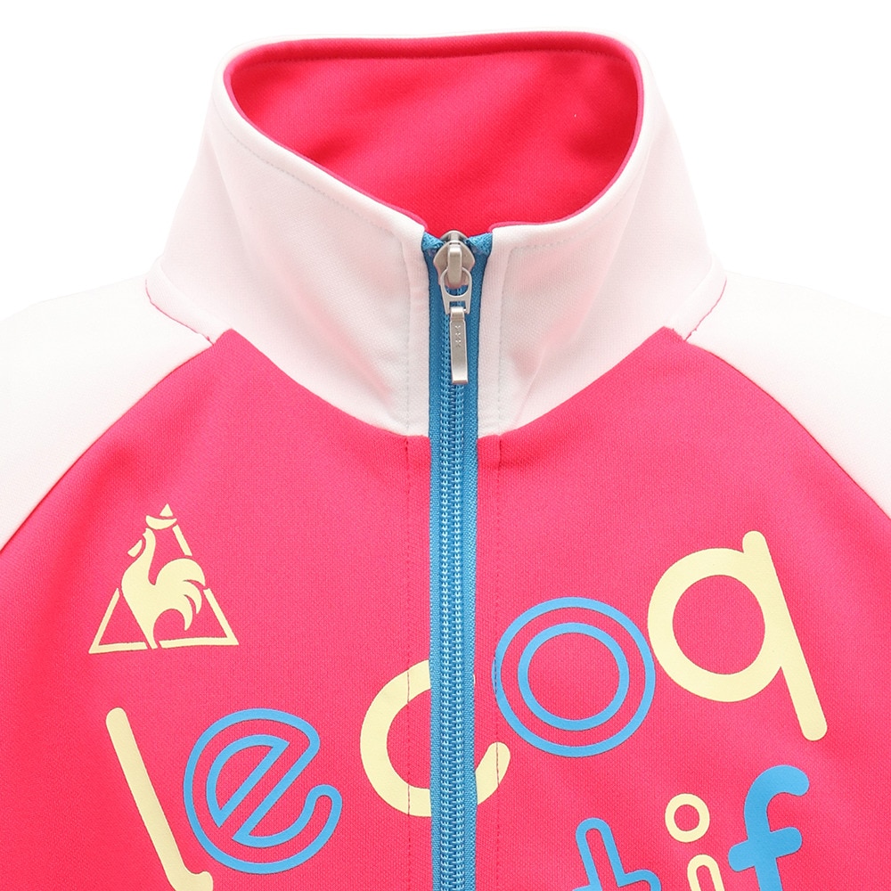 ルコックスポルティフ（lecoqsportif）（キッズ）ジャージ ガールズ ウォームアップジャケット QMJPJF32XB FPK★★★