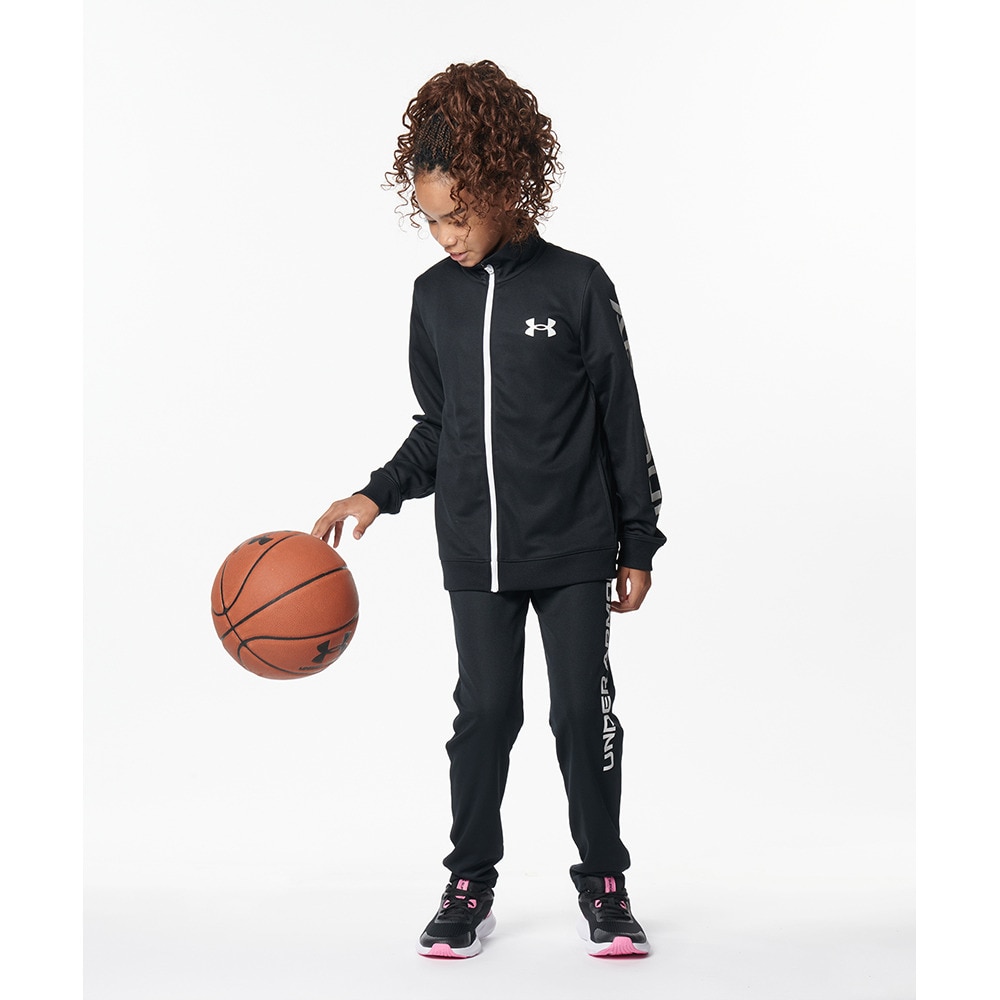 アンダーアーマー（UNDER ARMOUR）（キッズ）ジャージ レディース ガールズ トラックジャケット 1368591 002