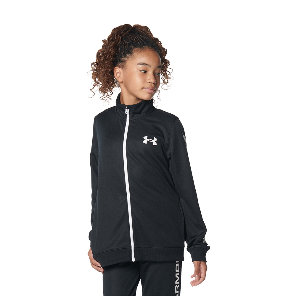 アンダーアーマー（UNDER ARMOUR）（キッズ）ジャージ レディース ガールズ トラックジャケット 1368591 002