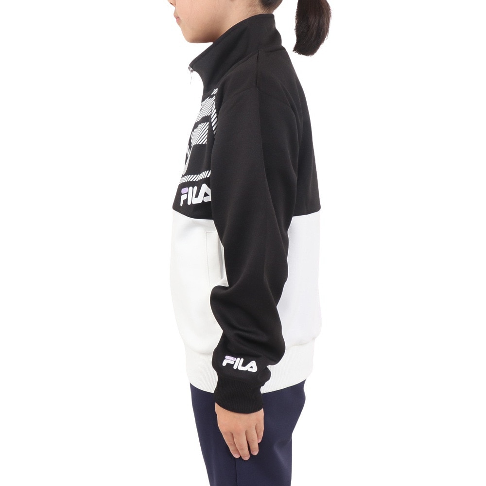 フィラ（FILA）（キッズ）ガールズウォームシャツ 113-709 BK