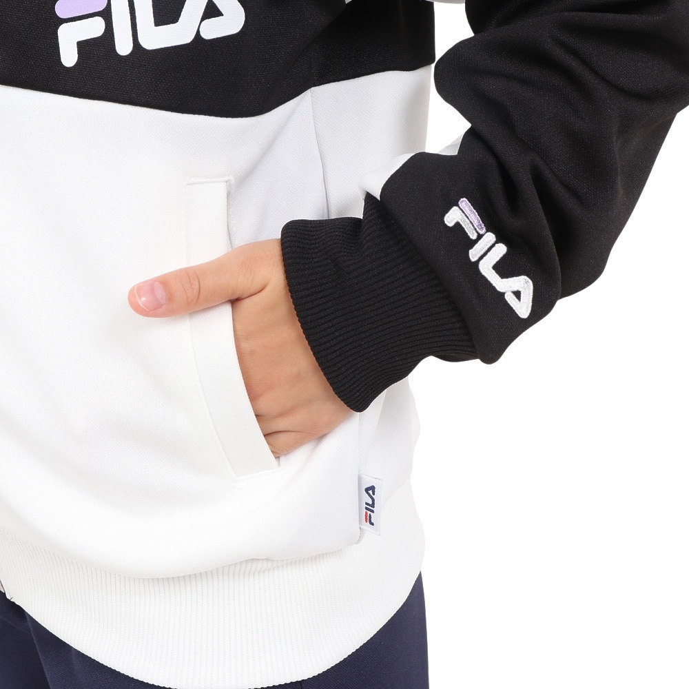 フィラ（FILA）（キッズ）ガールズウォームシャツ 113-709 BK