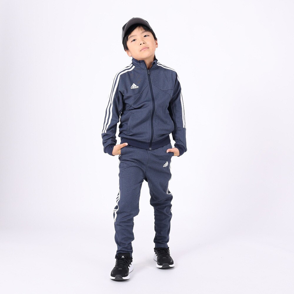 アディダス（キッズ）ティロ デニム ダブルニット レギュラーフィットパンツ トラックパンツ IJM10-IK7376