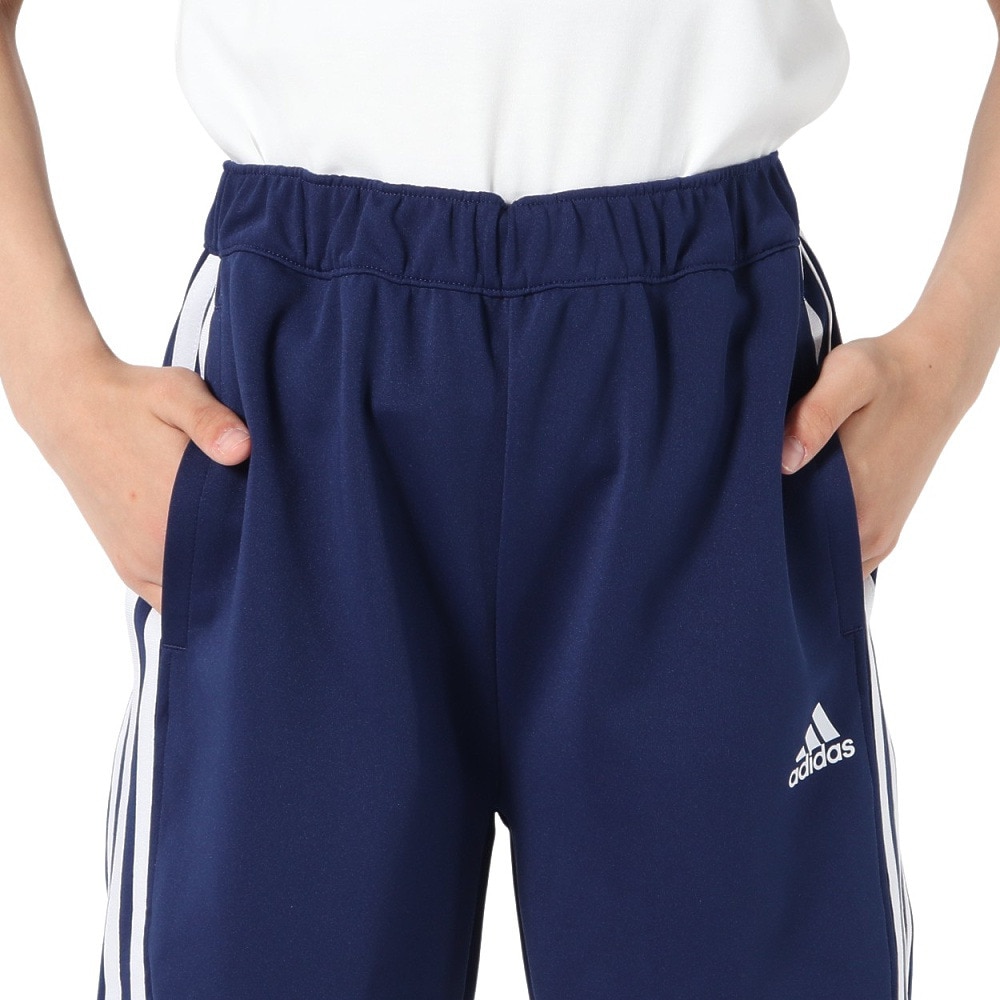 アディダス（adidas）（キッズ）キッズ マストハブ レギュラーフィット カラーブロック ダブルニット 9/10丈トラックパンツ KWY24-JH1097