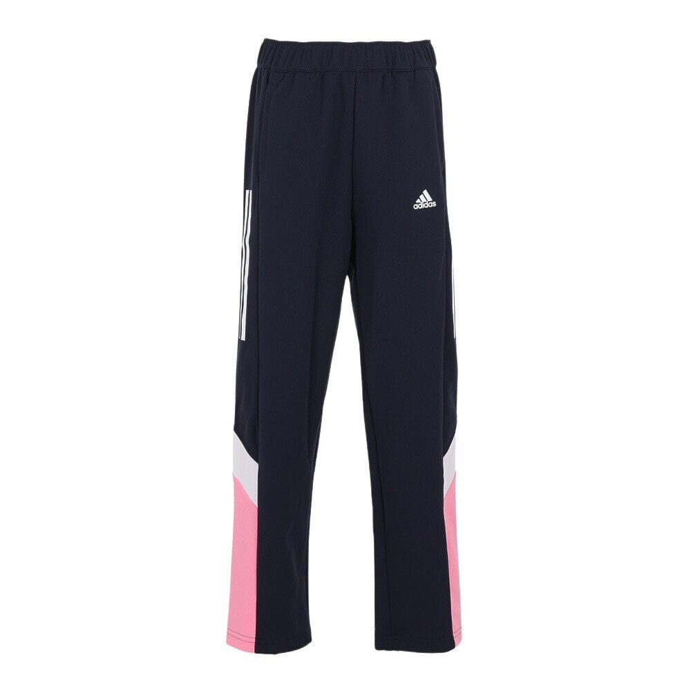 アディダス（adidas）（キッズ）キッズ カラーブロック ダブルニット レギュラーフィット ウォームアップパンツ BUK50-IB0265