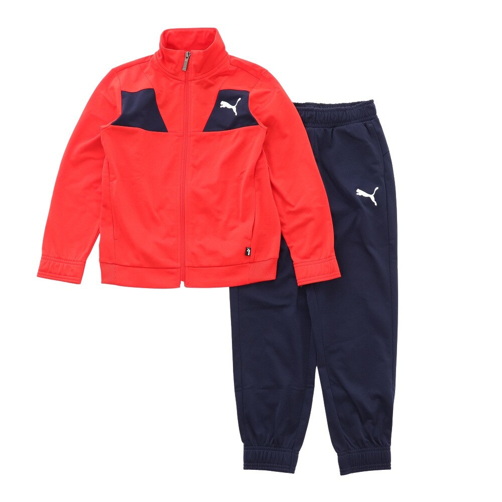  ジャージ ジュニア ポリスーツ 589008-11 RED  上下 セット