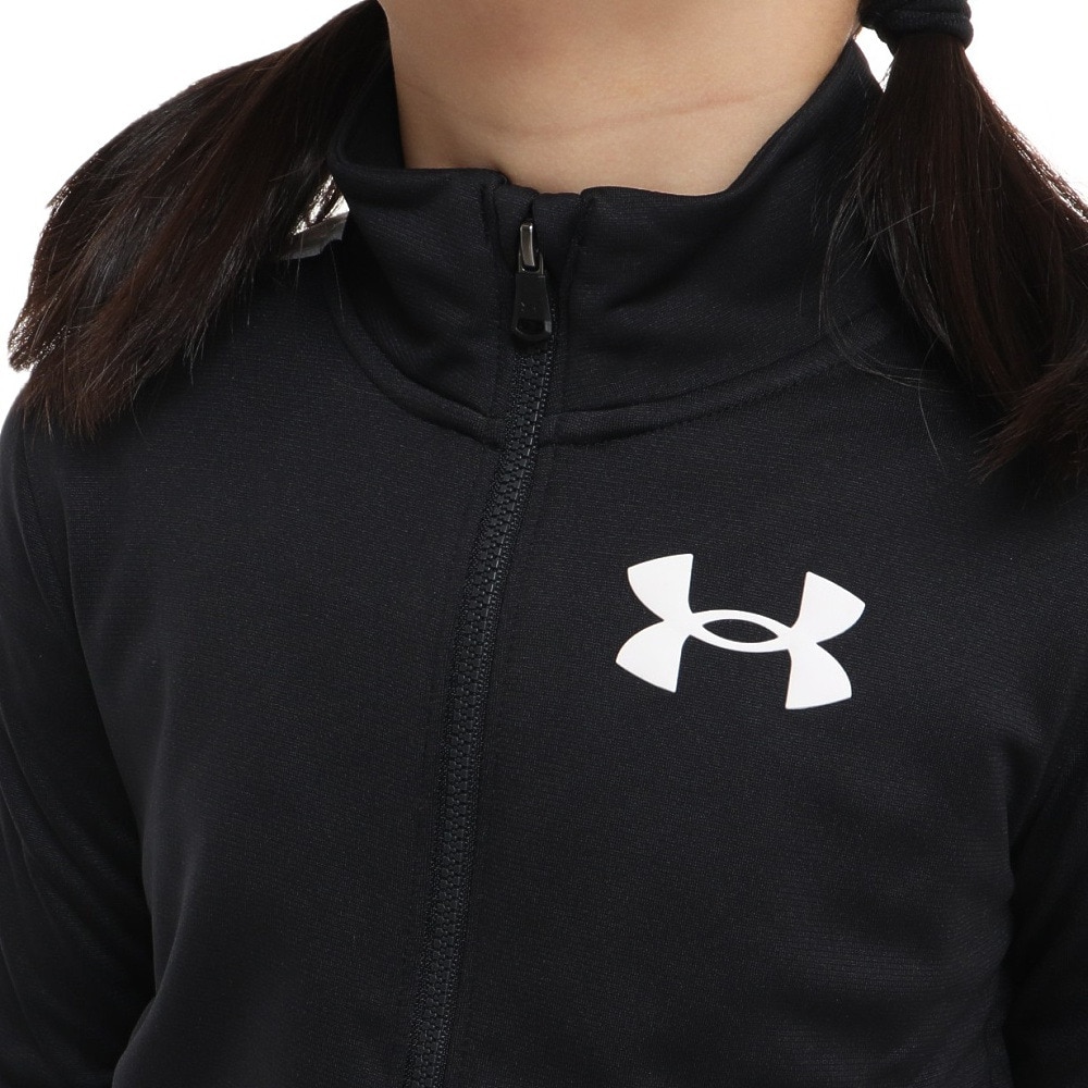 アンダーアーマー（UNDER ARMOUR）（キッズ）ガールズ ジャージ 上下セット ニット トラックスーツ 1363380 002