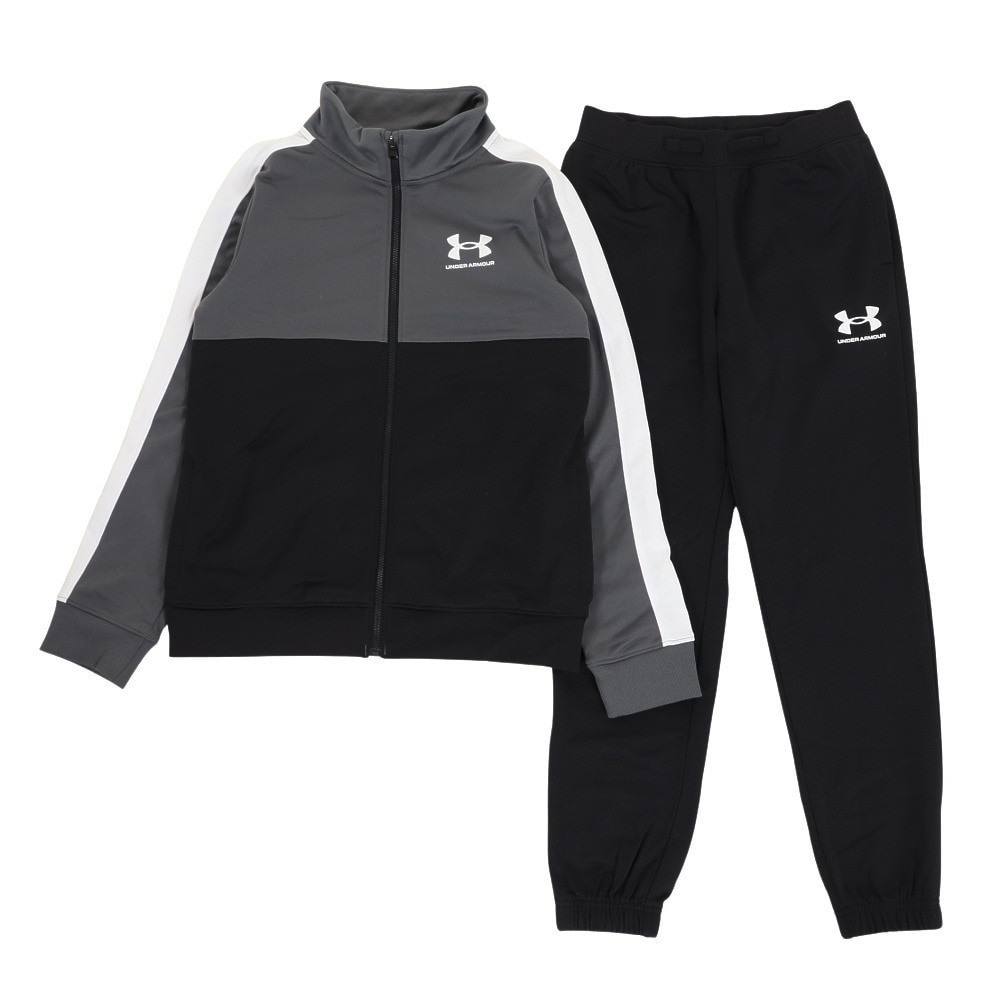 アンダーアーマー（UNDER ARMOUR）（キッズ）ジュニア ジャージ 上下セット CBLOCK KNIT トレーニングスーツ キッズ 1373978 001