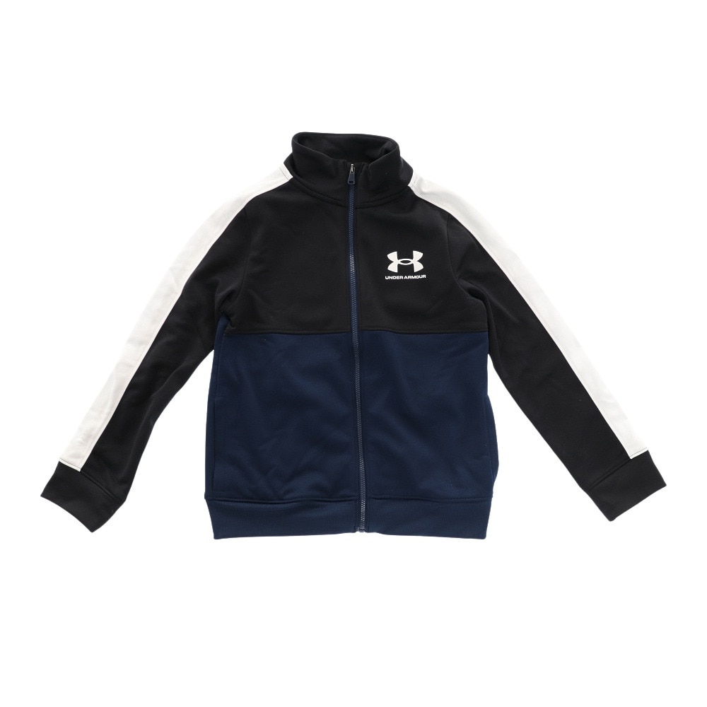 アンダーアーマー（UNDER ARMOUR）（キッズ）ジュニア ジャージ 上下セット CBLOCK KNIT トレーニングスーツ 1373978 408