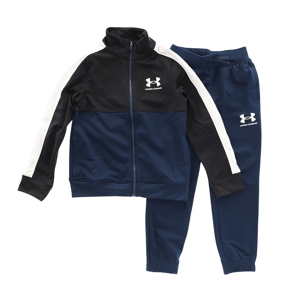 アンダーアーマー（UNDER ARMOUR）（キッズ）ジュニア ジャージ 上下セット CBLOCK KNIT トレーニングスーツ 1373978 408