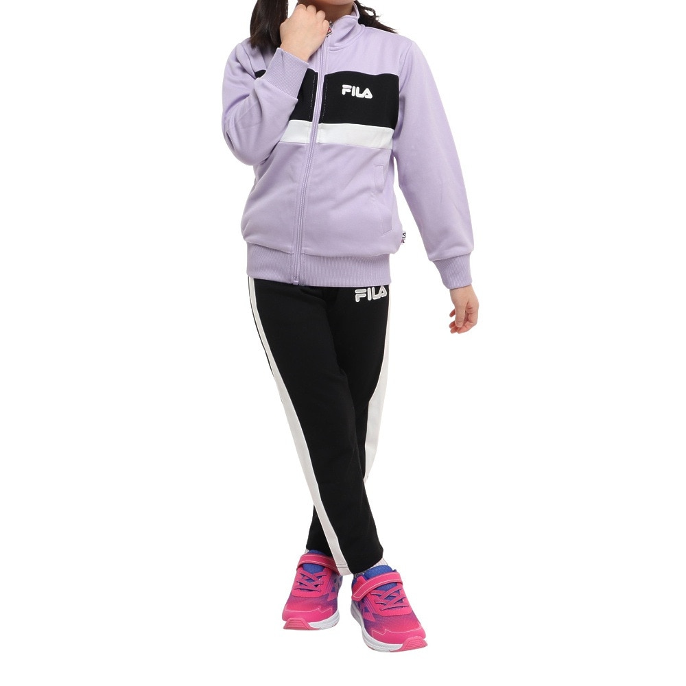 フィラ（FILA）（キッズ）ガールズ ジャージ 上下セット セットアップ 142-704LAV