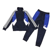 アディダス（adidas）（キッズ）ジュニア カラーブロック スリーストライプス トラックスーツ ENN27-IC5628