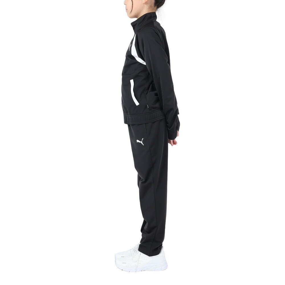 プーマ（PUMA）（キッズ）ジャージ 上下セット キッズ ガールズ トリコット 675780 01 BLK