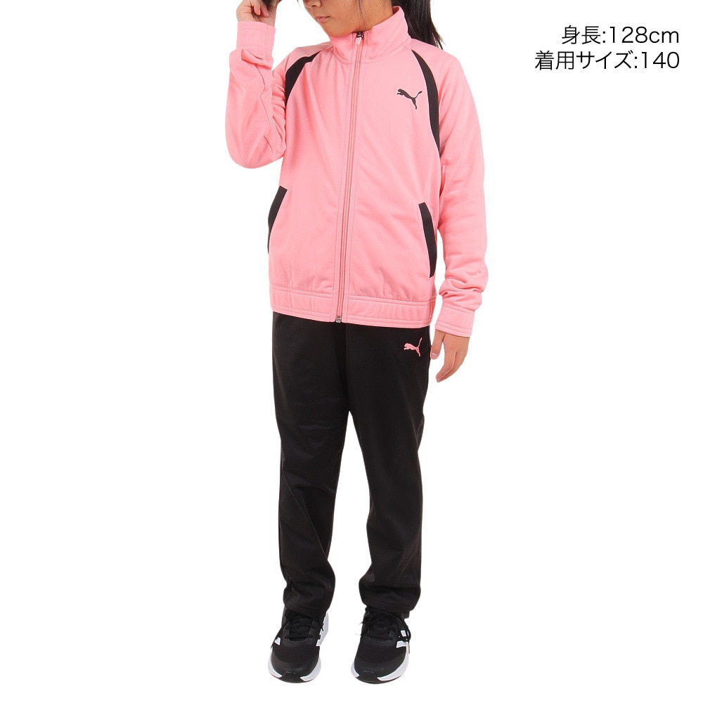 プーマ（PUMA）（キッズ）ジャージ 上下セット キッズ ガールズ ポリ トリコット 675780 63 PBK