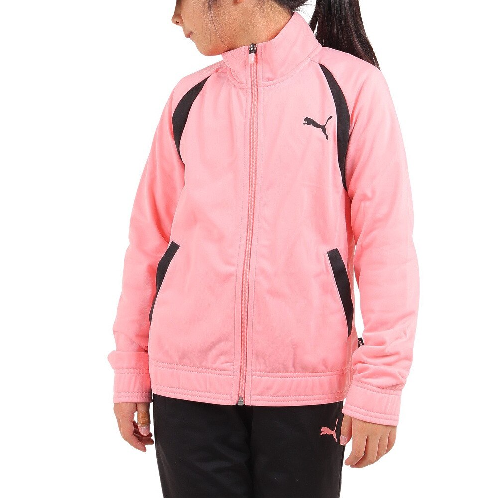 プーマ（PUMA）（キッズ）ジャージ 上下セット キッズ ガールズ ポリ トリコット 675780 63 PBK