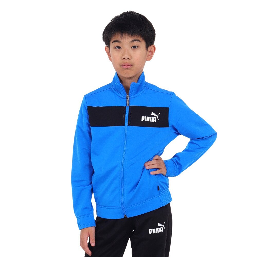 プーマ（PUMA）（キッズ）ジャージ キッズ 上下セット ボーイズ ポリスーツ  846563 48 BLBK