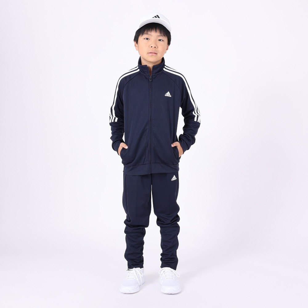 アディダス（adidas）（キッズ）ジャージ 上下セット エアロレディ セレーノカット スリーストライプス トラックスーツ ISB35-GS8906