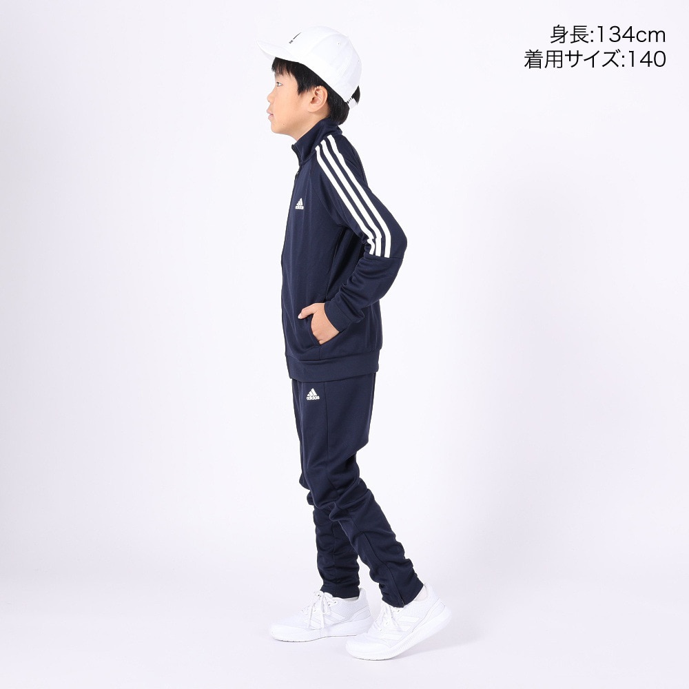 アディダス（adidas）（キッズ）ジャージ 上下セット エアロレディ セレーノカット スリーストライプス トラックスーツ ISB35-GS8906