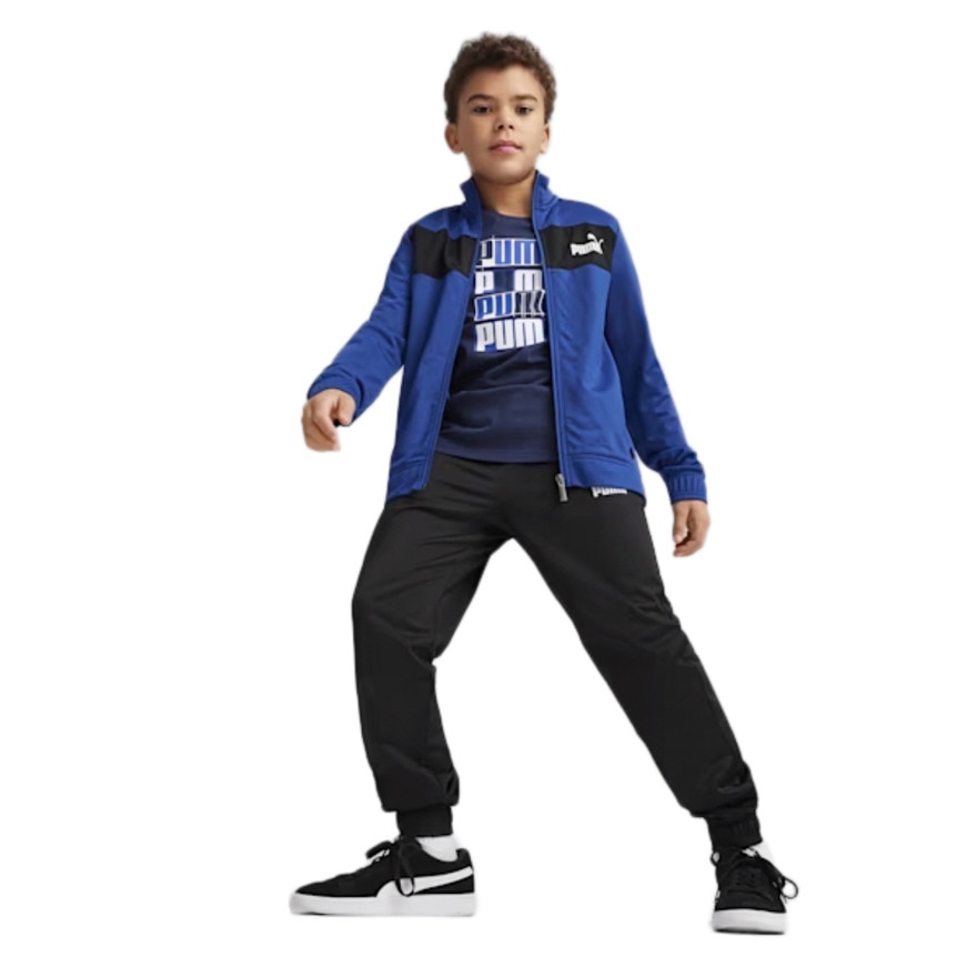 プーマ（PUMA）（キッズ）ジャージ 上下セット ジュニア ポリ トレーニングスーツ 846563 18 BGRY