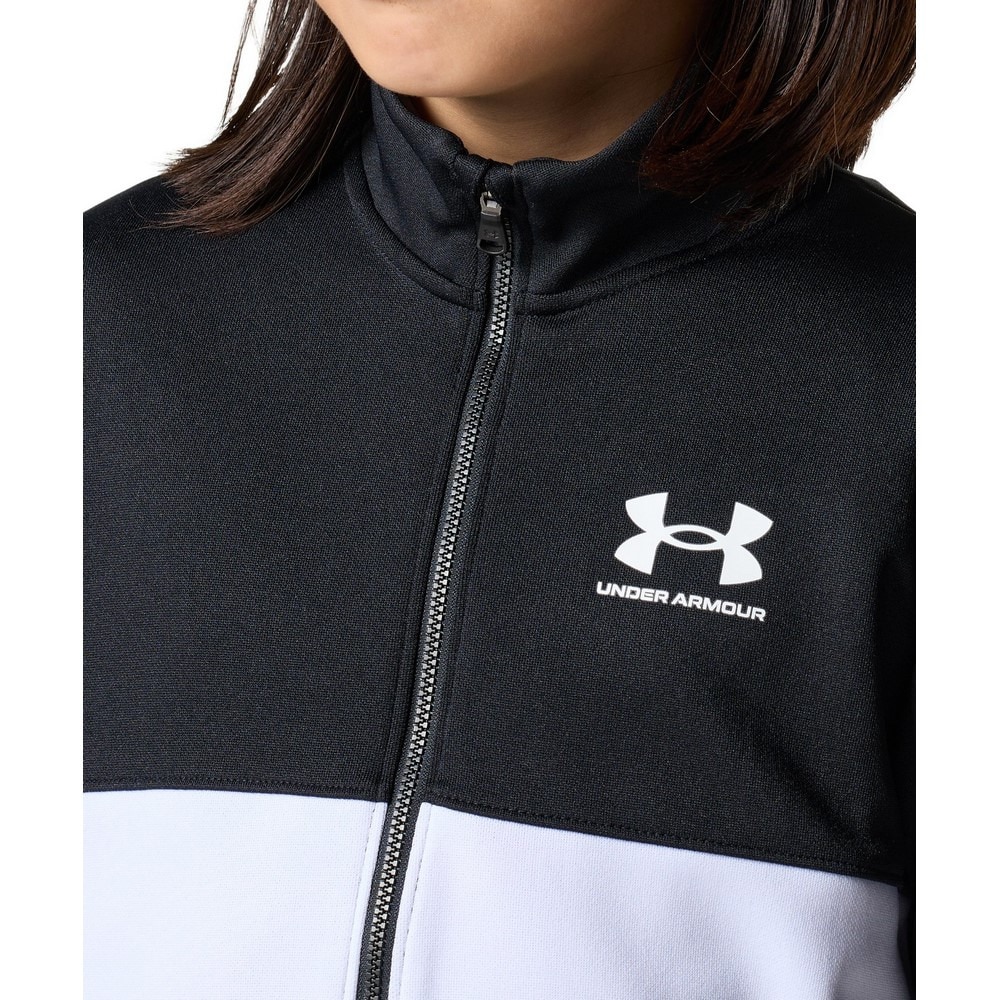 アンダーアーマー（UNDER ARMOUR）（キッズ）カラーブロック トラックスーツ 上下セット 6001352 001