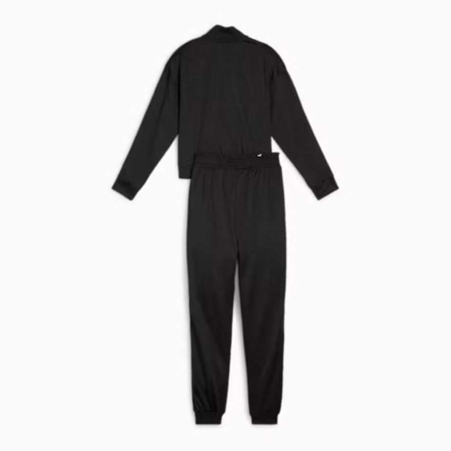 プーマ（PUMA）（キッズ）ガールズ テープ スーツ 上下セット 681415 01 BLK
