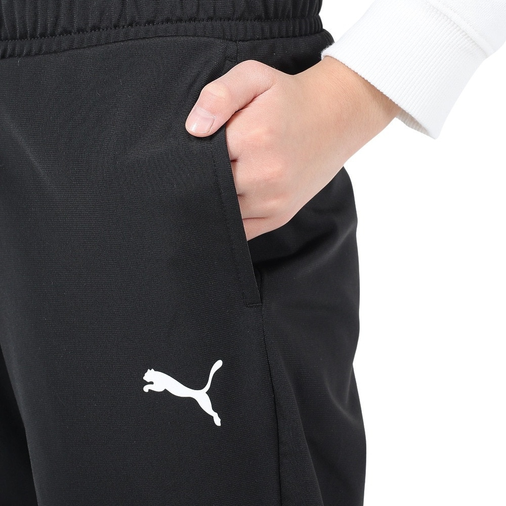 プーマ（PUMA）（キッズ）ガールズ ポリ トリコット ジャージ 上下セット675780 01 BLK