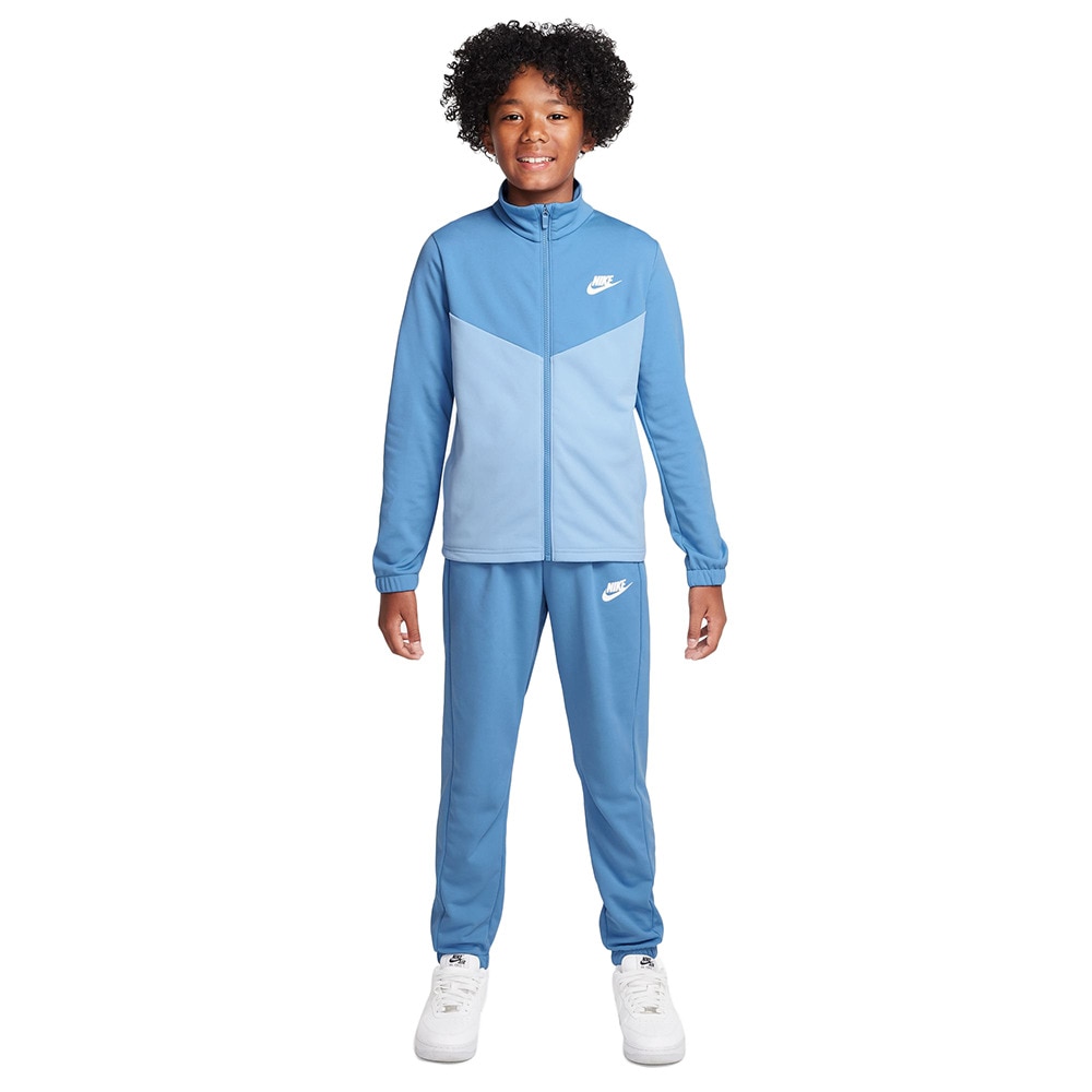 ナイキ（NIKE）（キッズ）ジュニア スポーツウェア POLY フルジップ ハイブリット トラックスーツ 上下セット FD3067-489
