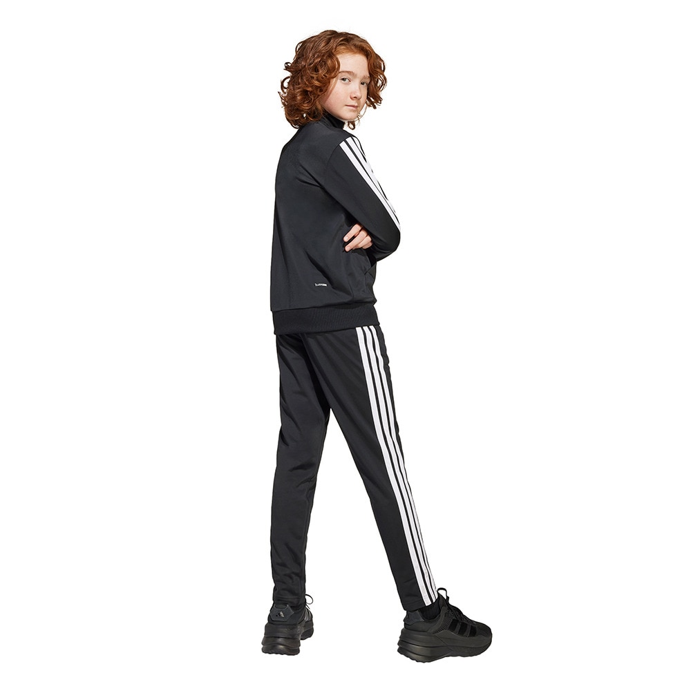 アディダス（adidas）（キッズ）キッズ シーズナル エッセンシャルズ Tiberio スリーストライプス トリコット トラックスーツ KQG66-JC7519