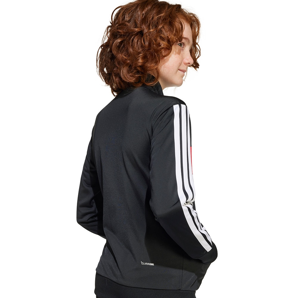 アディダス（adidas）（キッズ）キッズ シーズナル エッセンシャルズ Tiberio スリーストライプス トリコット トラックスーツ KQG66-JC7519