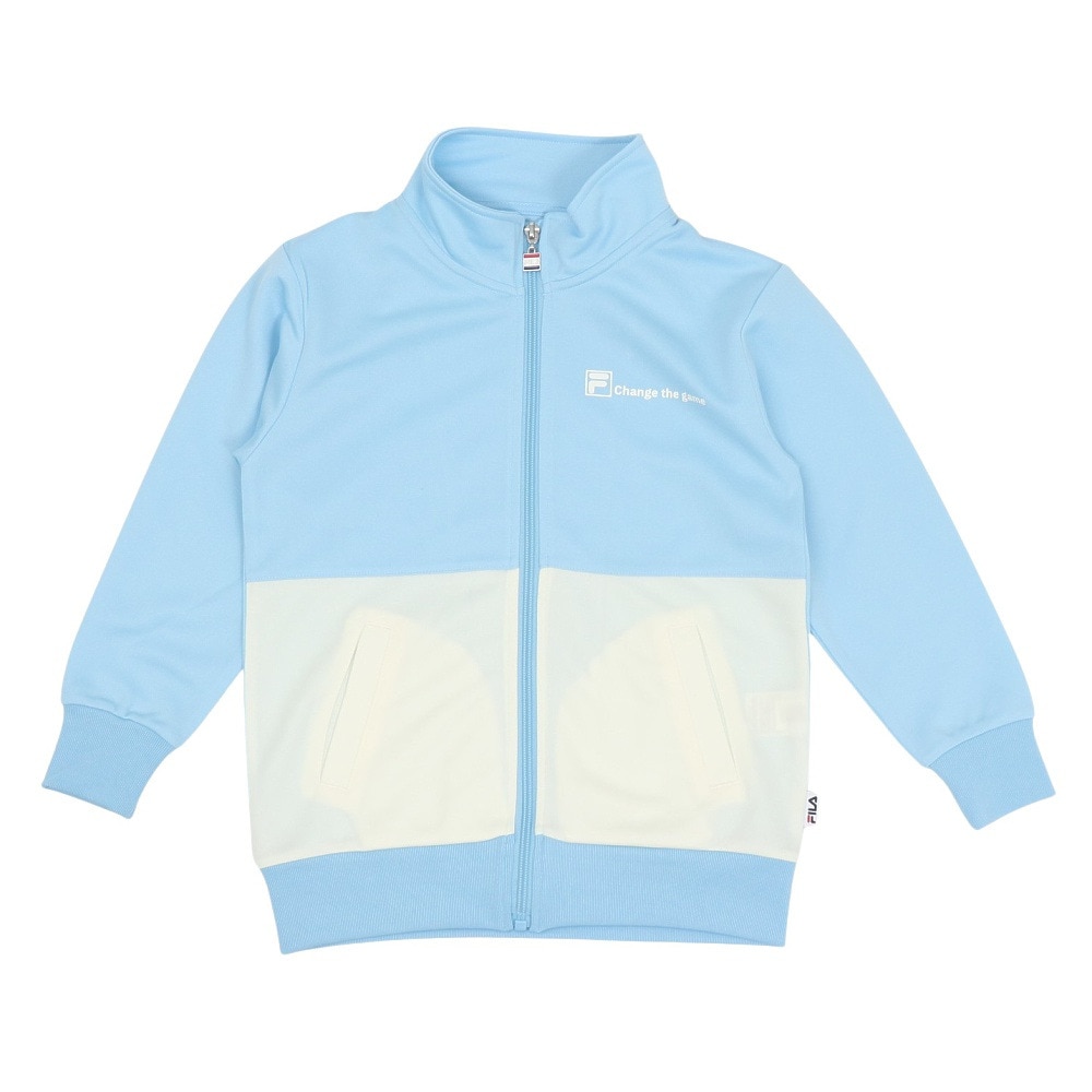 フィラ（FILA）（キッズ）ガールズ ウォームアップ セットアップ 115709 -SAX