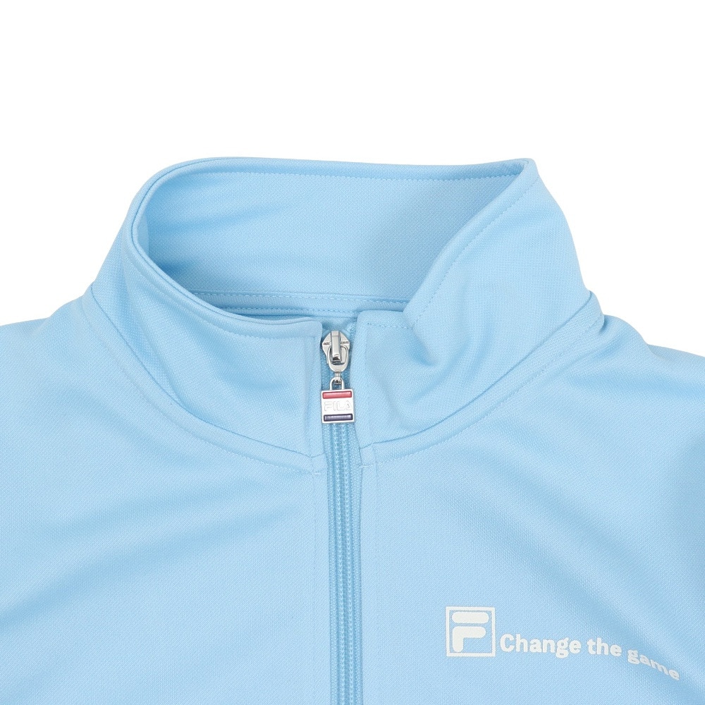 フィラ（FILA）（キッズ）ガールズ ウォームアップ セットアップ 115709 -SAX