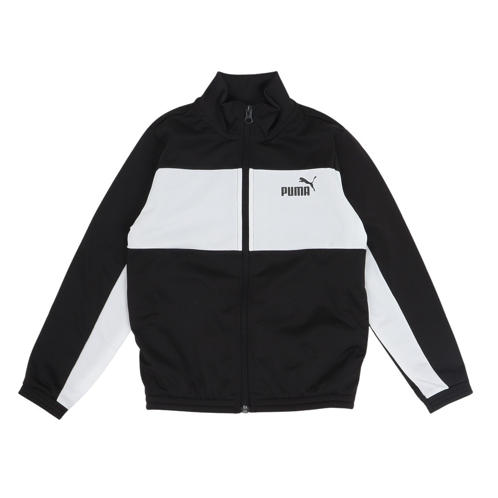 プーマ（PUMA）（キッズ）ポリ カラーブロック スーツ B 上下セット 687790 01 BLK