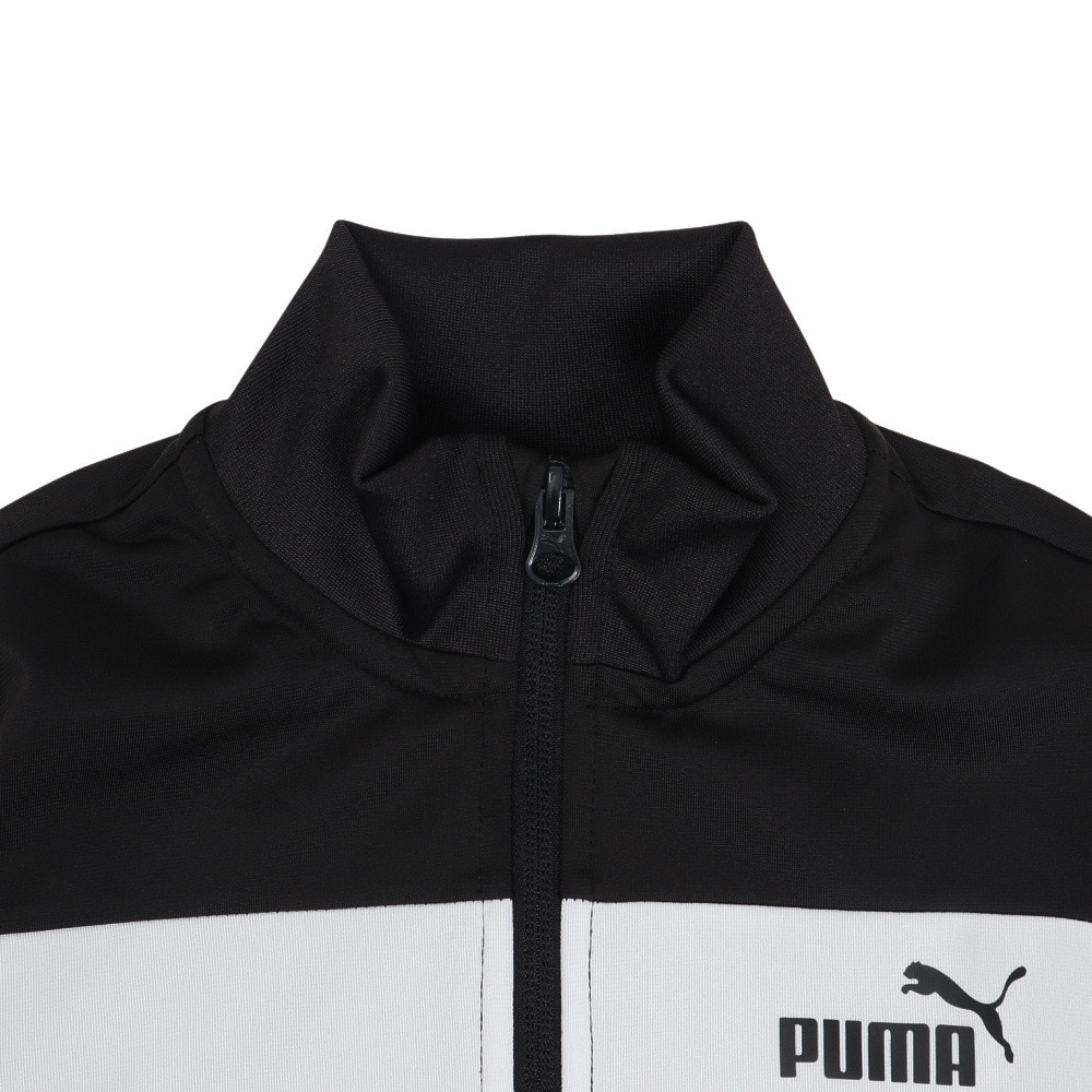 プーマ（PUMA）（キッズ）ポリ カラーブロック スーツ B 上下セット 687790 01 BLK
