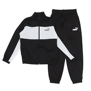 (キッズ)ポリ カラーブロック スーツ B 上下セット 687790 01 BLK