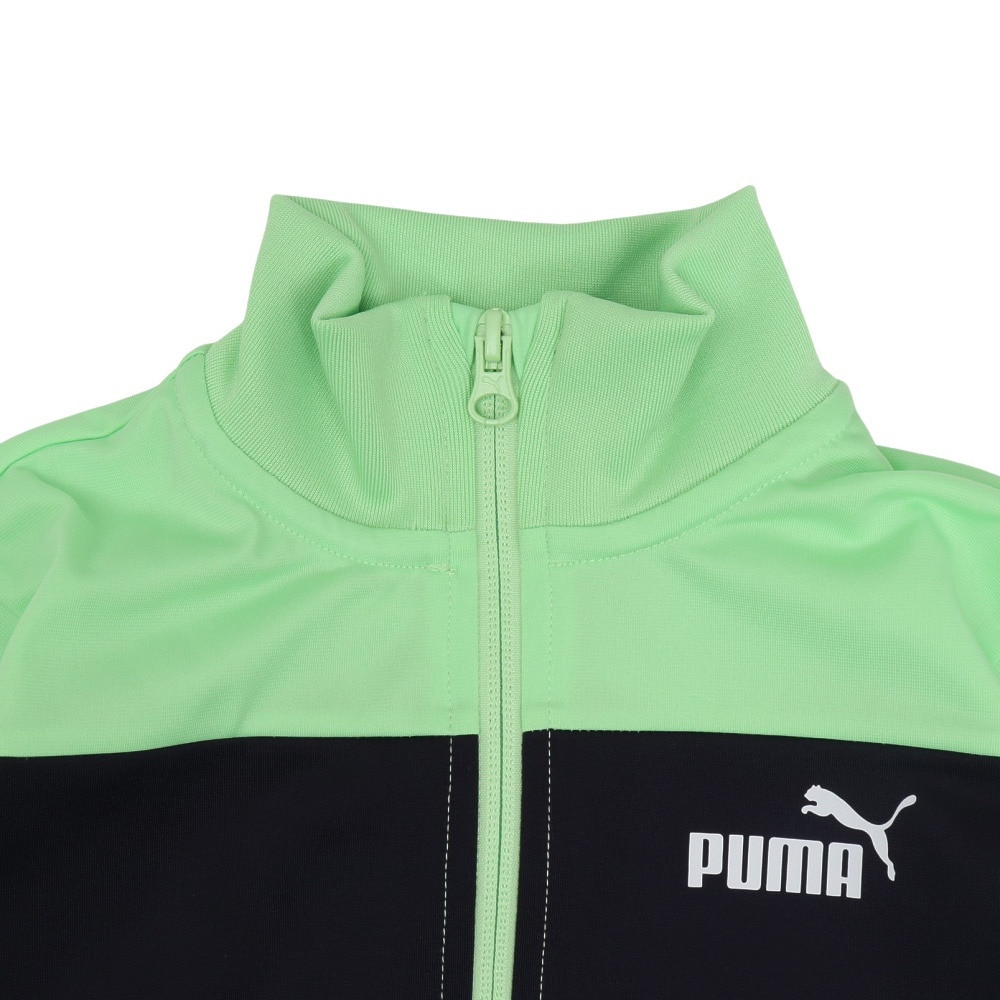 プーマ（PUMA）（キッズ）ポリ カラーブロック スーツ B 上下セット 687790 49 KGRN