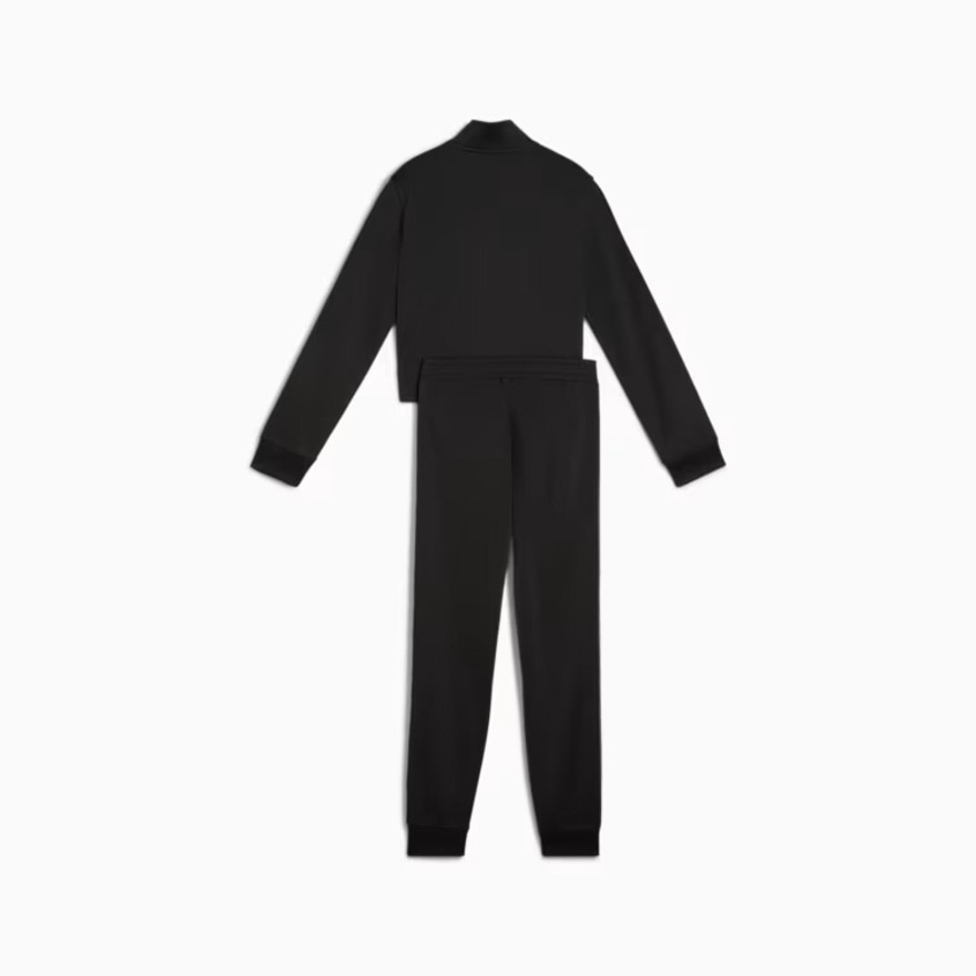 プーマ（PUMA）（キッズ）ガールズ ESS テープ ポリスーツ 上下セット 687818 01 BLK