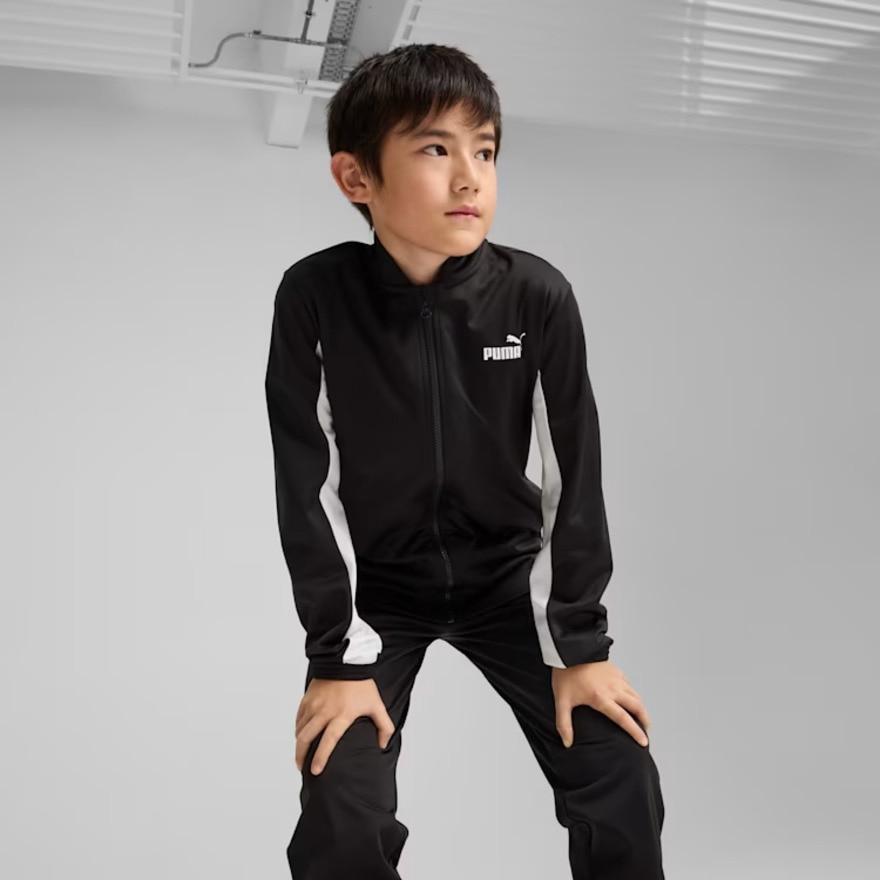 プーマ（PUMA）（キッズ）ボーイズ ポリ ベースボール スーツ 上下セット 687875 01 BLK