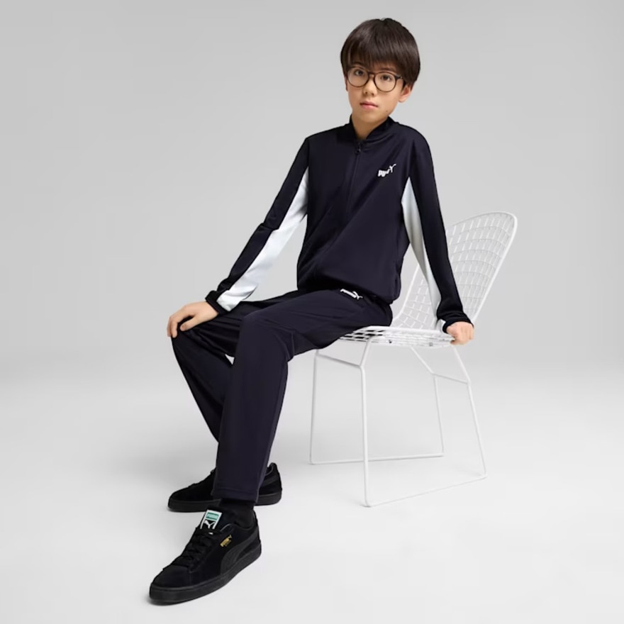 プーマ（PUMA）（キッズ）ボーイズ ポリ ベースボール スーツ 上下セット 687875 16 NVY