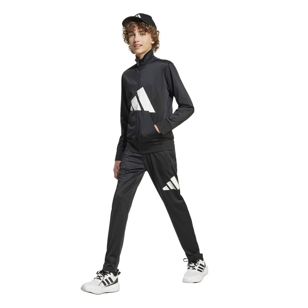 アディダス（adidas）（キッズ）ジュニア BL トリコット エッセンシャルズ クライマクール トラックスーツ 上下セット KRJ86-JE1399