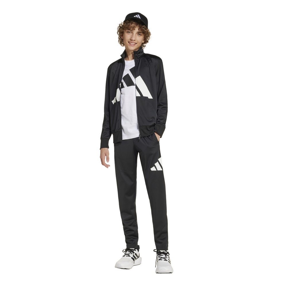 アディダス（adidas）（キッズ）ジュニア BL トリコット エッセンシャルズ クライマクール トラックスーツ 上下セット KRJ86-JE1399