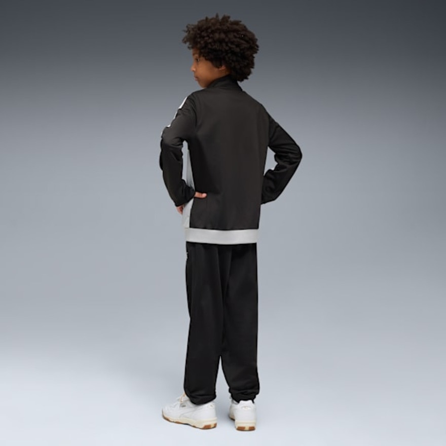 プーマ（PUMA）（キッズ）スポーツ ポリ スーツ 上下セット 691169 01 BLK