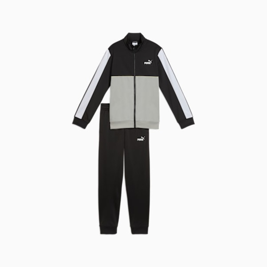 プーマ（PUMA）（キッズ）スポーツ ポリ スーツ 上下セット 691169 01 BLK