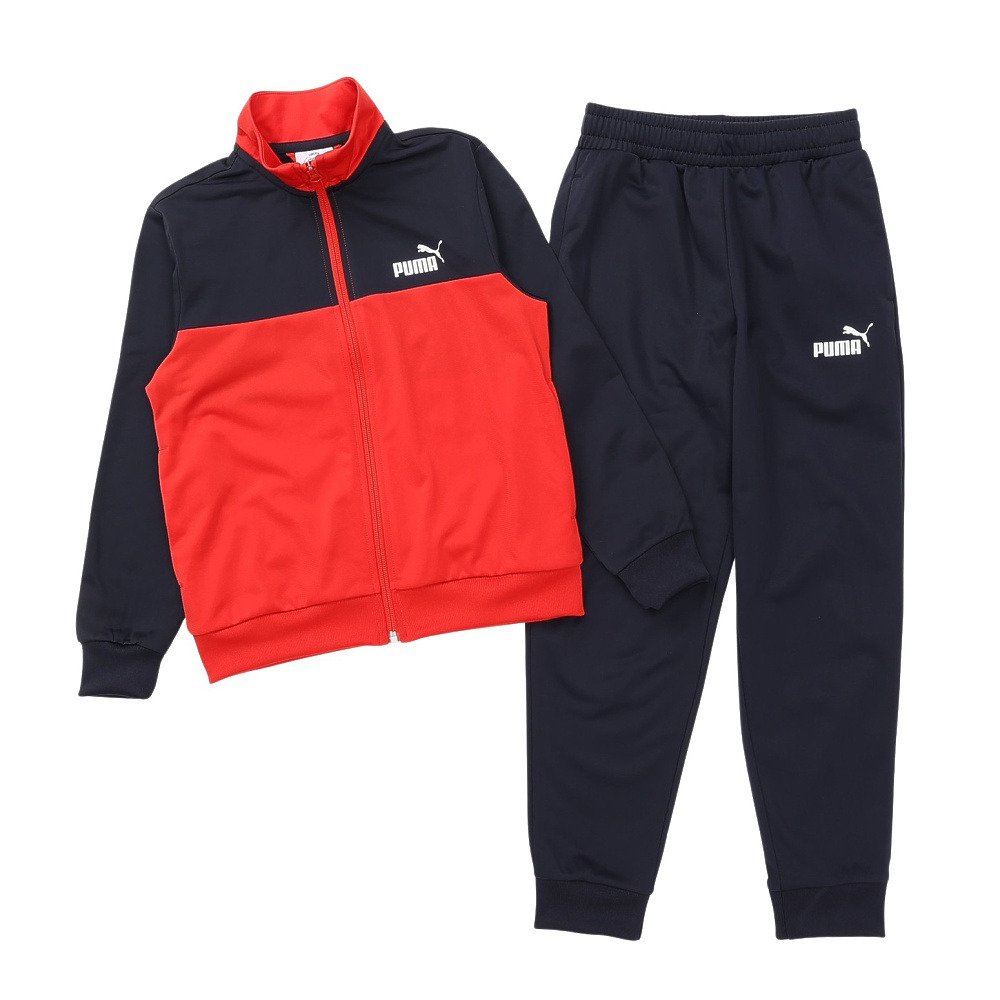 プーマ（PUMA）（キッズ）ジュニア ポリ カラーブロック スーツ B 上下