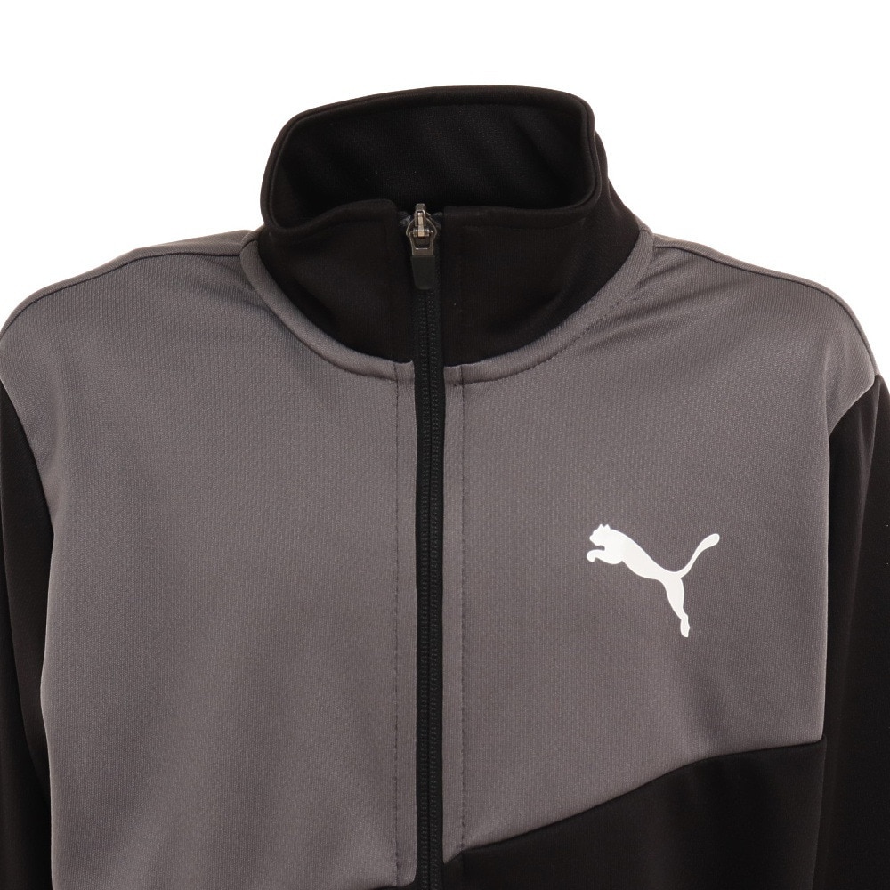プーマ（PUMA）（キッズ）ジャージ上下セット ジュニア ACTIVEスーツ BLK ジャージスーツ ジャージ 上下 セットアップ