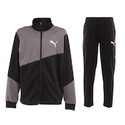 (キッズ)ジャージ上下セット ジュニア ACTIVEスーツ BLK ジャージスーツ ジャージ 上下 セットアップ