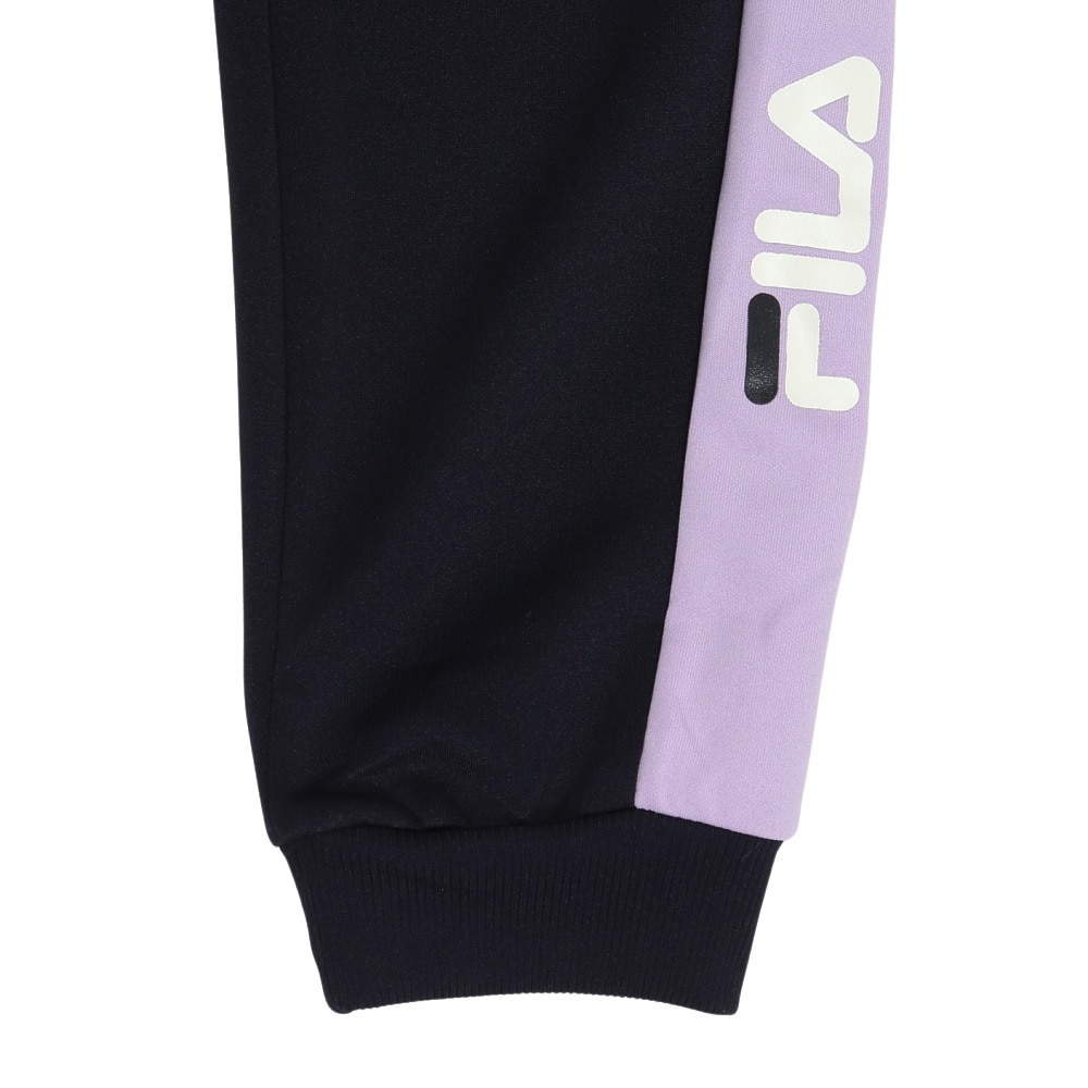 フィラ（FILA）（キッズ）ガールズ ジャージ 上下セット ウォームシャツ セットアップ 114-708 LAV