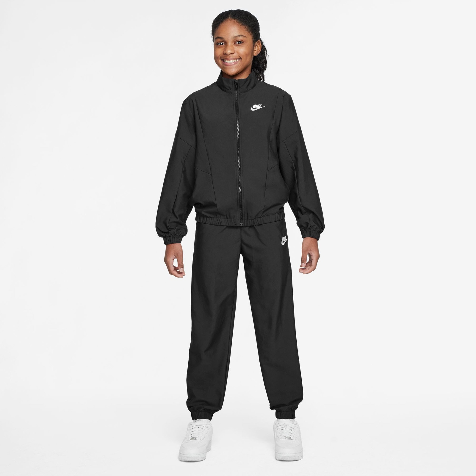 ナイキ（NIKE）（キッズ）ジュニア スポーツウェア ウーブン フルジップ トラックスーツ HQ9314-011