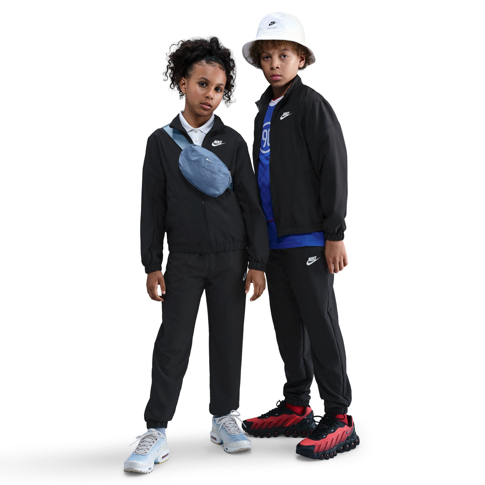 ナイキ（NIKE）（キッズ）ジュニア スポーツウェア ウーブン フルジップ トラックスーツ HQ9314-011