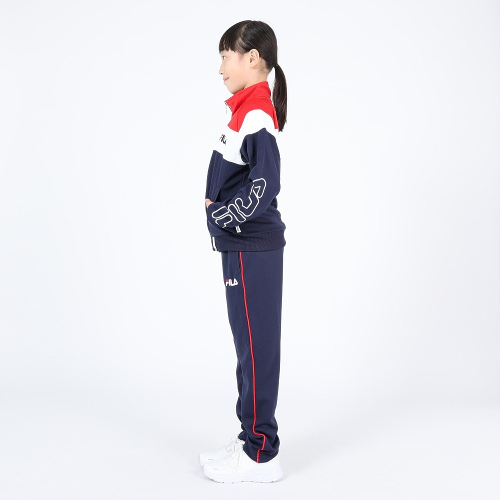 フィラ（FILA）（キッズ）ジュニア ウォームアップスーツ 上下セット 143-703NV
