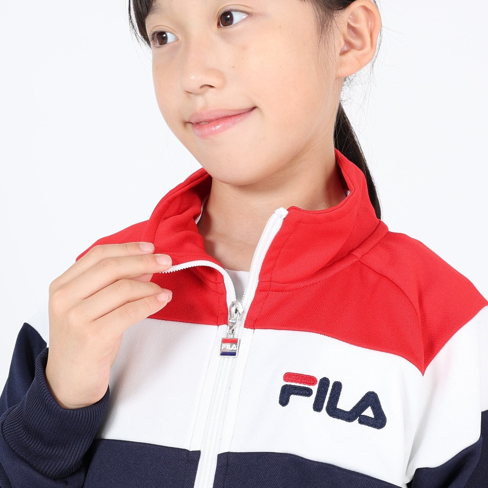 フィラ（FILA）（キッズ）ジュニア ウォームアップスーツ 上下セット 143-703NV