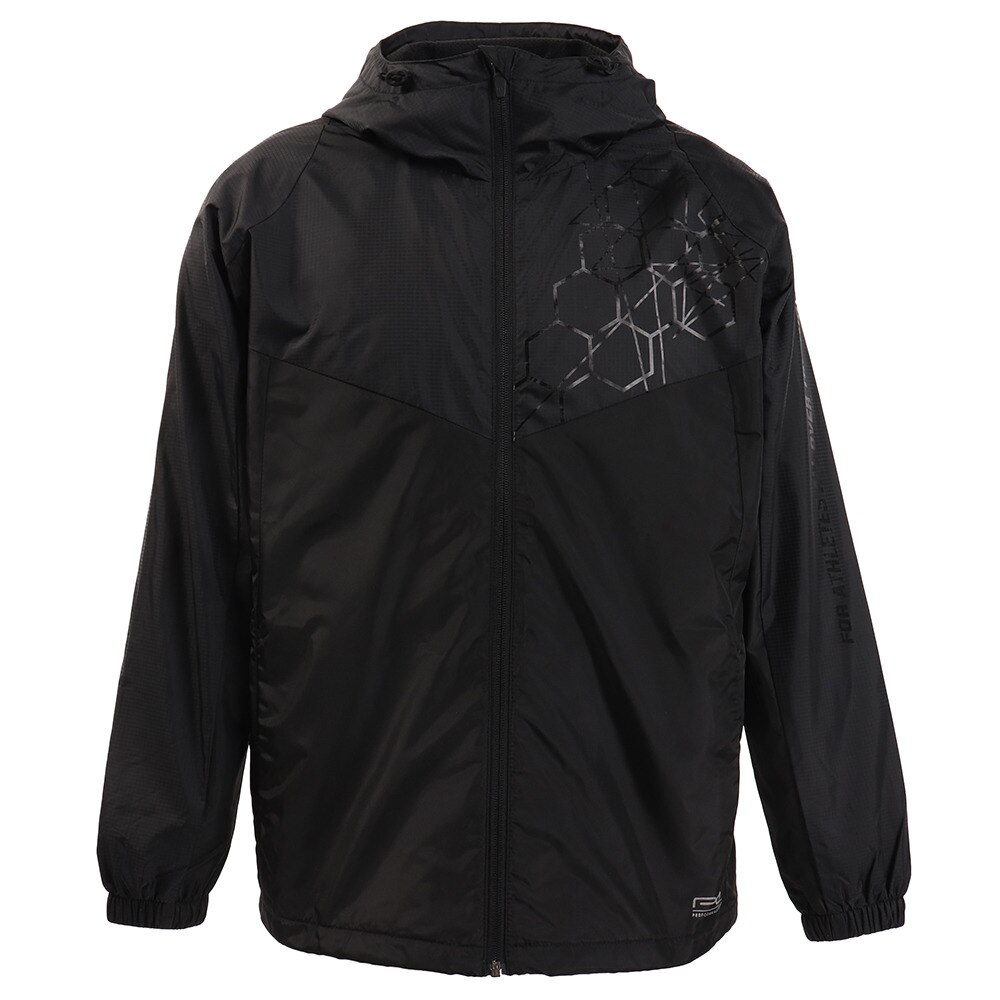  絶耐撥水 ヒートクロス 裏起毛メッシュ ウインドブレーカージャケット 854PG9TJ8124 BLK オンライン価格